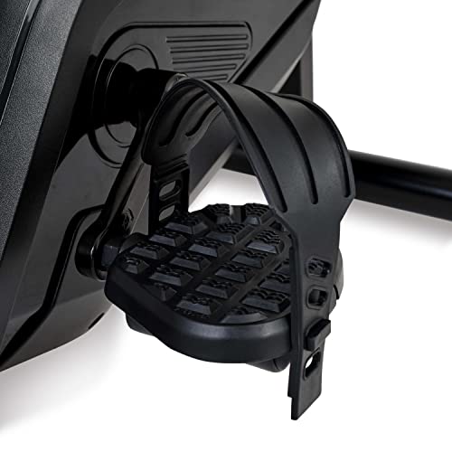 SportPlus Beintrainer für zuhause & Büro, Mini-Heimtrainer mit Magnet-Bremse & 8 Widerstands-Stufen, Mini Fitnessbike mit Trainingscomputer, extra breite Pedale, App kompatibel