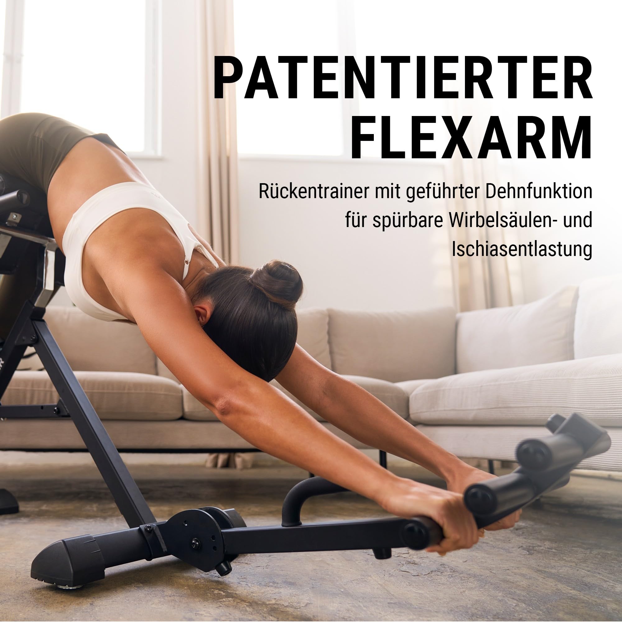 HAMMER Rückentrainer Tricon Flex, 3 in 1 Rücken-Komplett-Trainer für spürbare Wirbelsäulen- und Ischiasentlastung